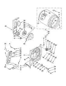 Bulkhead Parts parts for Kenmore Dryer 110.78622700 (11078622700, 110 78622700) from AppliancePartsPros.com