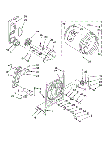 Bulkhead Parts parts for Kenmore Dryer 110.78632700 (11078632700, 110 78632700) from AppliancePartsPros.com