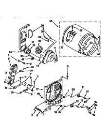 Bulkhead Parts parts for Kenmore Dryer 110.78702890 (11078702890, 110 78702890) from AppliancePartsPros.com