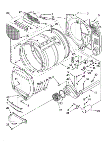 Bulkhead Parts parts for Kenmore Dryer 110.78832700 (11078832700, 110 78832700) from AppliancePartsPros.com