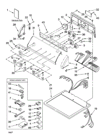 Top And Console Parts parts for Kenmore Dryer 110.78842700 (11078842700, 110 78842700) from AppliancePartsPros.com