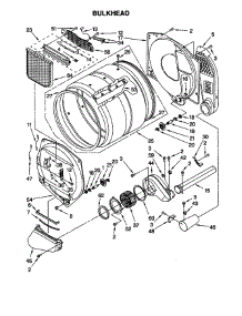 Bulkhead parts for Kenmore Dryer 110.78934792 (11078934792, 110 78934792) from AppliancePartsPros.com