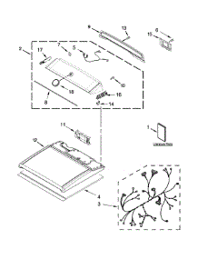Top And Console Parts parts for Kenmore Dryer 110.79132410 (11079132410, 110 79132410) from AppliancePartsPros.com