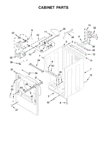 Cabinet Parts parts for Kenmore Dryer 110.79132414 (11079132414, 110 79132414) from AppliancePartsPros.com