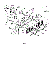 Control Panel parts for Kenmore Washer Dryer Combo 110.80754001 (11080754001, 110 80754001) from AppliancePartsPros.com