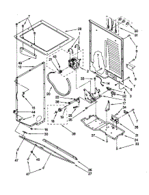 Dryer Cabinet And Motor parts for Kenmore Washer Dryer Combo 110.80764000 (11080764000, 110 80764000) from AppliancePartsPros.com