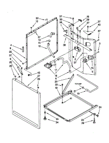 Washer Cabinet parts for Kenmore Washer Dryer Combo 110.80764000 (11080764000, 110 80764000) from AppliancePartsPros.com