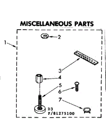 Miscellaneous Parts parts for Kenmore Washer 110.81275600 (11081275600, 110 81275600) from AppliancePartsPros.com