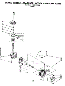 Brake Clutch Gearcase Motor And Pump Parts parts for Kenmore Washer 110.81310100 (11081310100, 110 81310100) from AppliancePartsPros.com