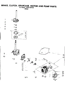 Brake Clutch Gearcase Motor & Pump Parts parts for Kenmore Washer 110.81320120 (11081320120, 110 81320120) from AppliancePartsPros.com