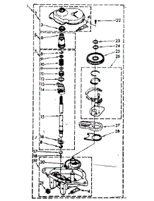 Gearcase Parts parts for Kenmore Washer 110.81320130 (11081320130, 110 81320130) from AppliancePartsPros.com