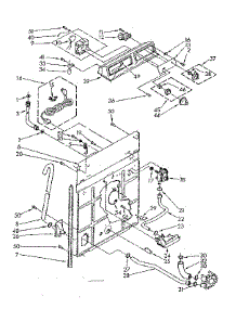 Controls And Rear Panel Parts parts for Kenmore Washer 110.81320140 (11081320140, 110 81320140) from AppliancePartsPros.com