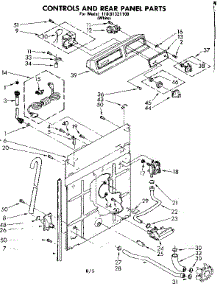 Controls And Rear Panel Parts parts for Kenmore Washer 110.81321100 (11081321100, 110 81321100) from AppliancePartsPros.com