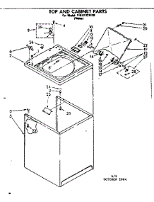 Top And Cabinet Parts parts for Kenmore Washer 110.81321120 (11081321120, 110 81321120) from AppliancePartsPros.com
