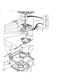 Machine Base Parts parts for Kenmore Washer 110.81350100 (11081350100, 110 81350100) from AppliancePartsPros.com