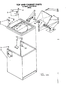 Top And Console Parts parts for Kenmore Washer 110.81350120 (11081350120, 110 81350120) from AppliancePartsPros.com