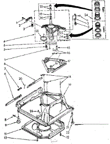 Machine Base Parts parts for Kenmore Washer 110.81350140 (11081350140, 110 81350140) from AppliancePartsPros.com