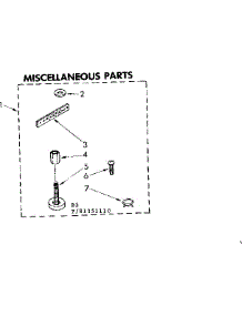 Miscellaneous Parts parts for Kenmore Washer 110.81351110 (11081351110, 110 81351110) from AppliancePartsPros.com