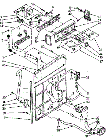 Controls And Rear Panel Parts parts for Kenmore Washer 110.81360430 (11081360430, 110 81360430) from AppliancePartsPros.com