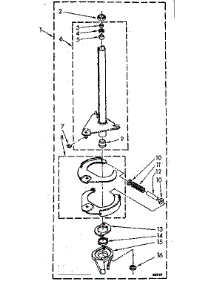 Brake And Drive Tube Parts parts for Kenmore Washer 110.81361140 (11081361140, 110 81361140) from AppliancePartsPros.com