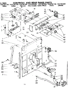 Controls & Rear Panel Parts parts for Kenmore Washer 110.81361230 (11081361230, 110 81361230) from AppliancePartsPros.com