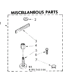 Miscellaneous Parts parts for Kenmore Washer 110.81361400 (11081361400, 110 81361400) from AppliancePartsPros.com