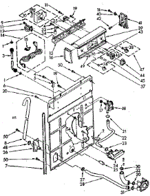 Controls And Rear Panel Parts parts for Kenmore Washer 110.81362840 (11081362840, 110 81362840) from AppliancePartsPros.com