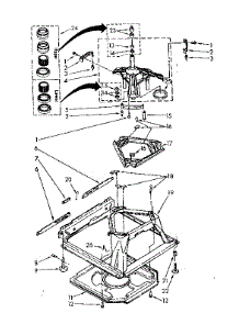 Machine Base parts for Kenmore Washer 110.81362850 (11081362850, 110 81362850) from AppliancePartsPros.com