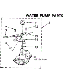 Water Pump Parts parts for Kenmore Washer 110.81365400 (11081365400, 110 81365400) from AppliancePartsPros.com