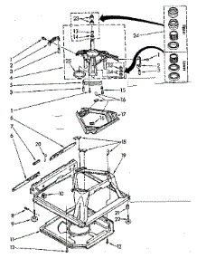 Machine Base Parts parts for Kenmore Washer 110.81375110 (11081375110, 110 81375110) from AppliancePartsPros.com
