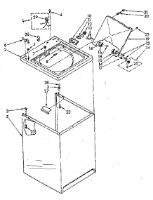 Top And Cabinet Parts parts for Kenmore Washer 110.81375430 (11081375430, 110 81375430) from AppliancePartsPros.com