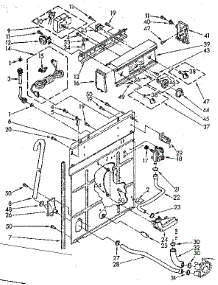 Controls And Rear Panel Parts parts for Kenmore Washer 110.81375810 (11081375810, 110 81375810) from AppliancePartsPros.com
