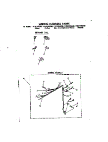 Wiring Harness Parts parts for Kenmore Washer 110.81446100 (11081446100, 110 81446100) from AppliancePartsPros.com
