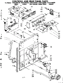 Controls And Rear Panel Parts parts for Kenmore Washer 110.81446120 (11081446120, 110 81446120) from AppliancePartsPros.com