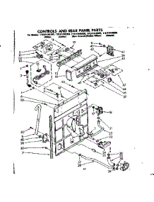 Controls & Rear Panel Parts parts for Kenmore Washer 110.81446400 (11081446400, 110 81446400) from AppliancePartsPros.com