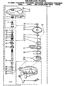 Gearcase Parts parts for Kenmore Washer 110.81446820 (11081446820, 110 81446820) from AppliancePartsPros.com