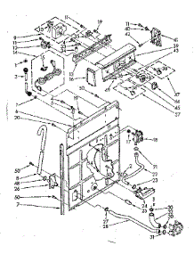 Controls And Rear Panel Parts parts for Kenmore Washer 110.81476820 (11081476820, 110 81476820) from AppliancePartsPros.com