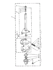 Brake And Drive Tube Parts parts for Kenmore Washer 110.81664600 (11081664600, 110 81664600) from AppliancePartsPros.com