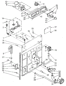 Console And Rear Panel parts for Kenmore Washer 110.81810110 (11081810110, 110 81810110) from AppliancePartsPros.com