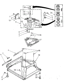 Machine Base parts for Kenmore Washer 110.81820110 (11081820110, 110 81820110) from AppliancePartsPros.com