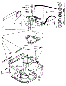 Machine Base parts for Kenmore Washer 110.81862620 (11081862620, 110 81862620) from AppliancePartsPros.com