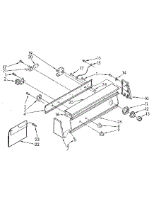 Console Panel parts for Kenmore Washer 110.81864320 (11081864320, 110 81864320) from AppliancePartsPros.com
