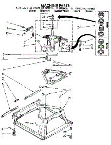 Machine parts for Kenmore Washer 110.81878320 (11081878320, 110 81878320) from AppliancePartsPros.com