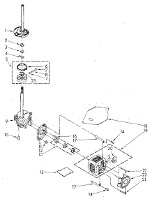 Brake, Clutch, Gearcase, Motor And Pump parts for Kenmore Washer 110.81878610 (11081878610, 110 81878610) from AppliancePartsPros.com