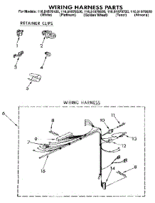 Wiring Harness parts for Kenmore Washer 110.81878820 (11081878820, 110 81878820) from AppliancePartsPros.com