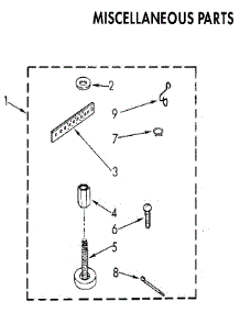 Miscellaneous parts for Kenmore Washer 110.81950110 (11081950110, 110 81950110) from AppliancePartsPros.com