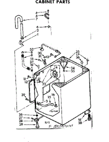 Cabinet Parts parts for Kenmore Washer 110.82050400 (11082050400, 110 82050400) from AppliancePartsPros.com