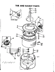 Tub And Basket Parts parts for Kenmore Washer 110.82050800 (11082050800, 110 82050800) from AppliancePartsPros.com