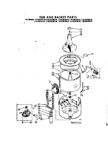 Tub And Basket Parts parts for Kenmore Washer 110.82070410 (11082070410, 110 82070410) from AppliancePartsPros.com