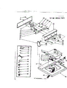 Top And Console Parts parts for Kenmore Washer 110.82075800 (11082075800, 110 82075800) from AppliancePartsPros.com